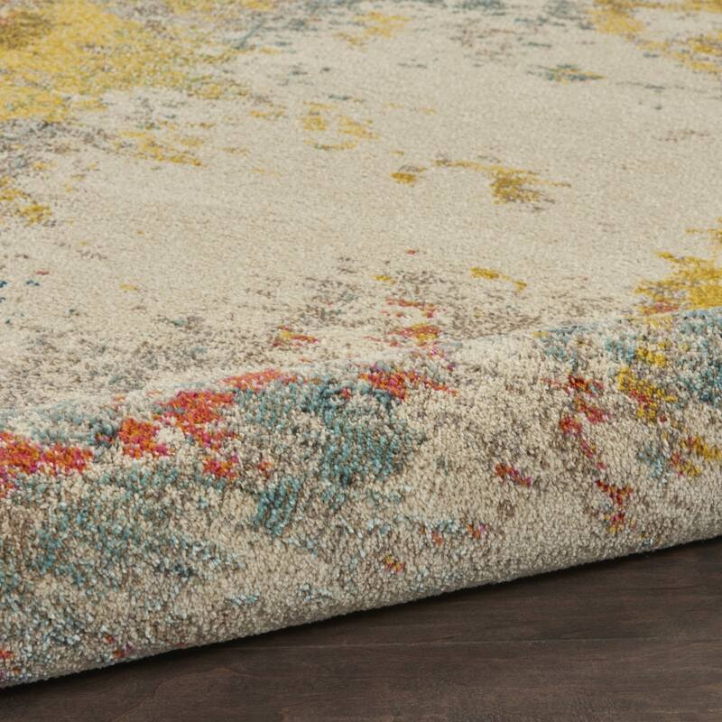 Power Loomed Abstract Modern Durable Area Rug - 168' X '120' X '0.5
