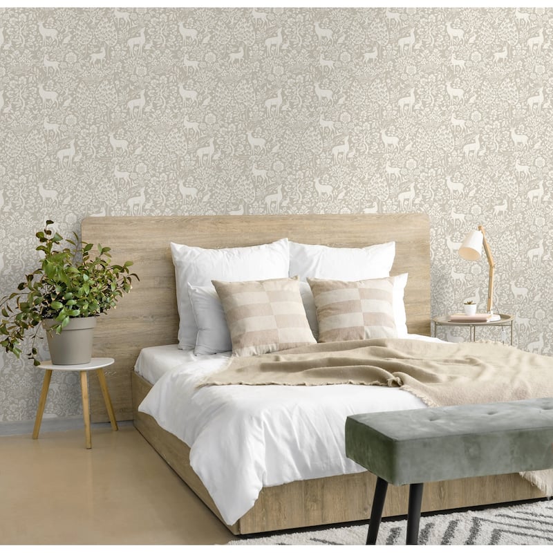 Deer Woods Non-pasted Wallpaper – 396in. x 21in. – Covers 56 square feet