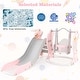 preview thumbnail 11 of 18, Costway Toddler Slide and Swing Set 4-in-1 Indoor Playground with - See Details