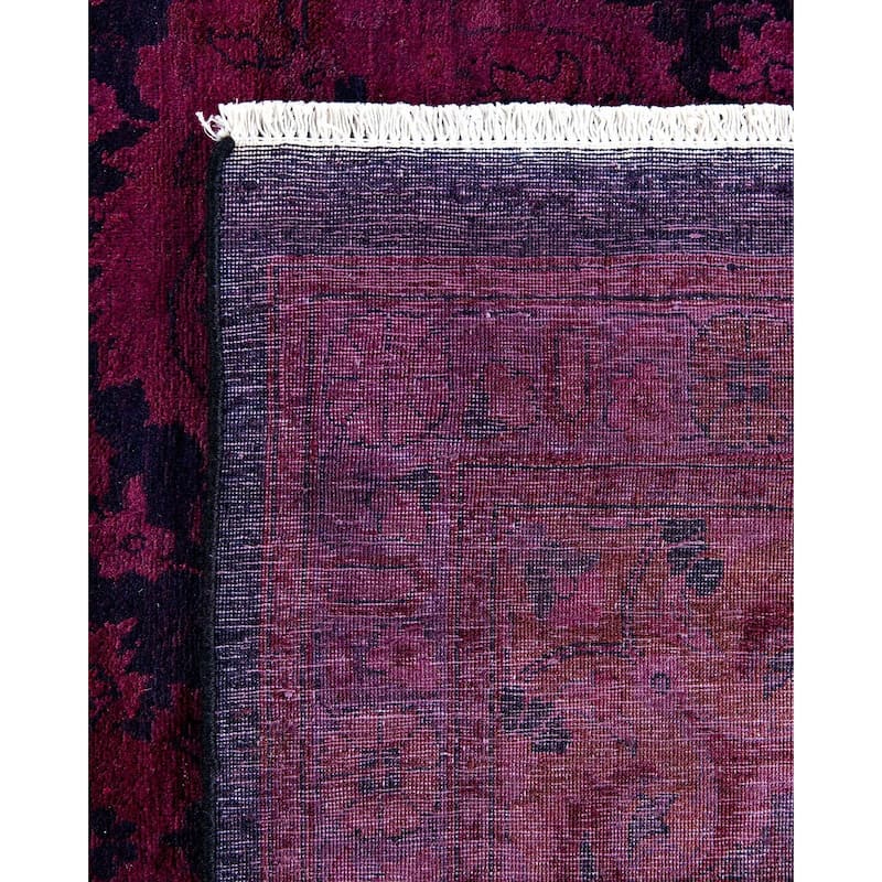 Fine Vibrance, One-of-a-Kind Hand-Knotted Area Rug - Black, 10' 1" x 14' 2" - 10' 1" x 14' 2"