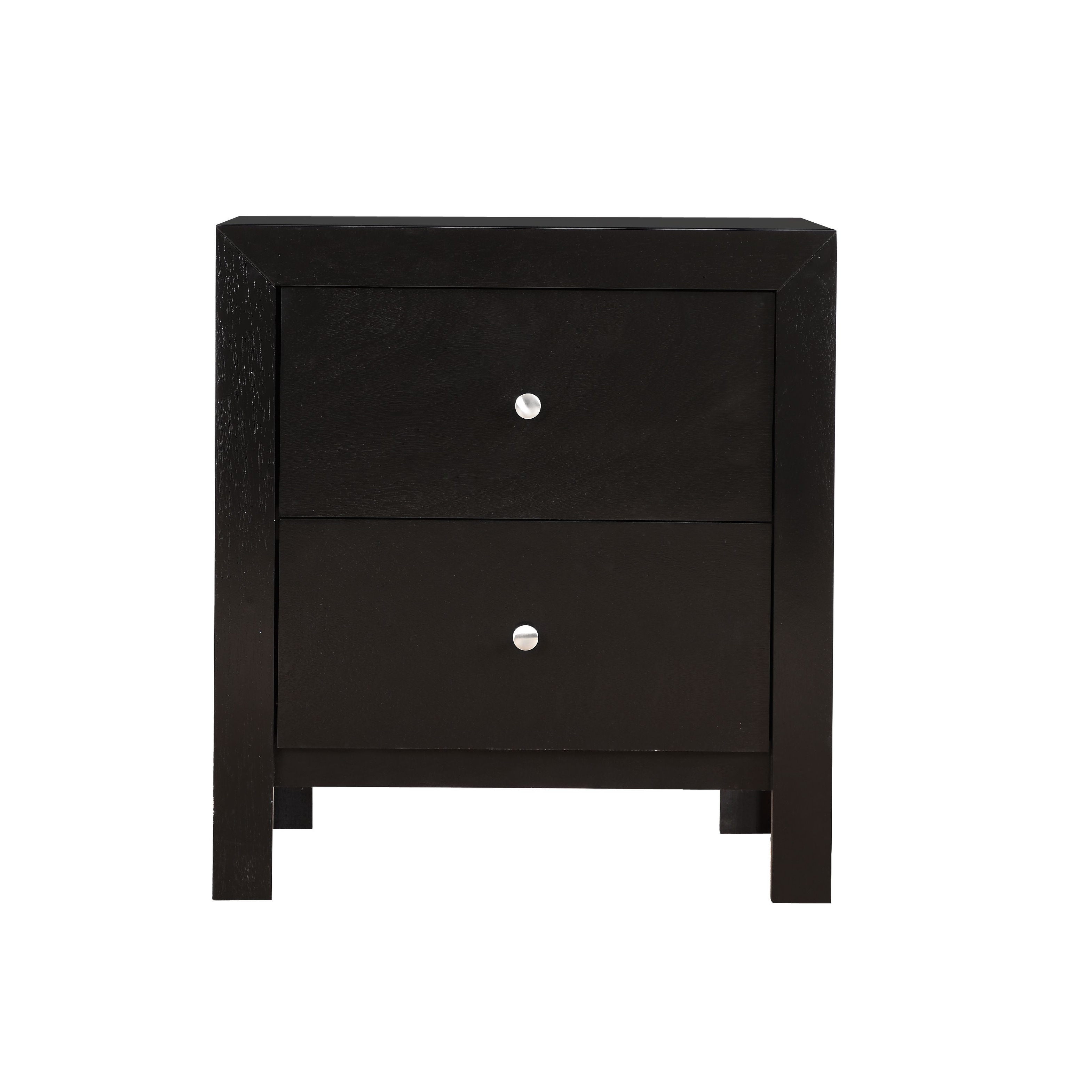 Burlington Wood Nightstand with 2 Drawers for Bedroom Storage-image