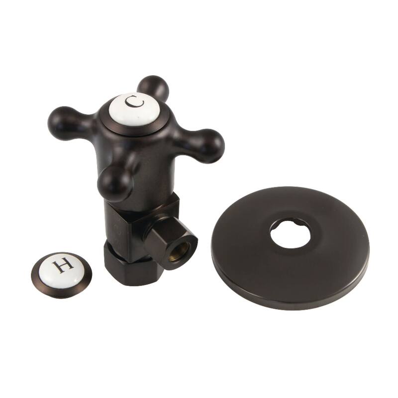 Kingston Brass 3-5/16" High Brass Angle Stop Valve - Oil Rubbed Bronze
