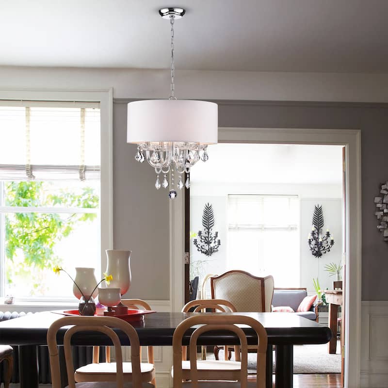 Halimede 4-Light Chandelier - N/A - White