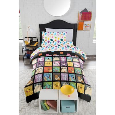 Pokemon Kanto Favorites Rotary 4 Piece Twin Bed in a Bag Set