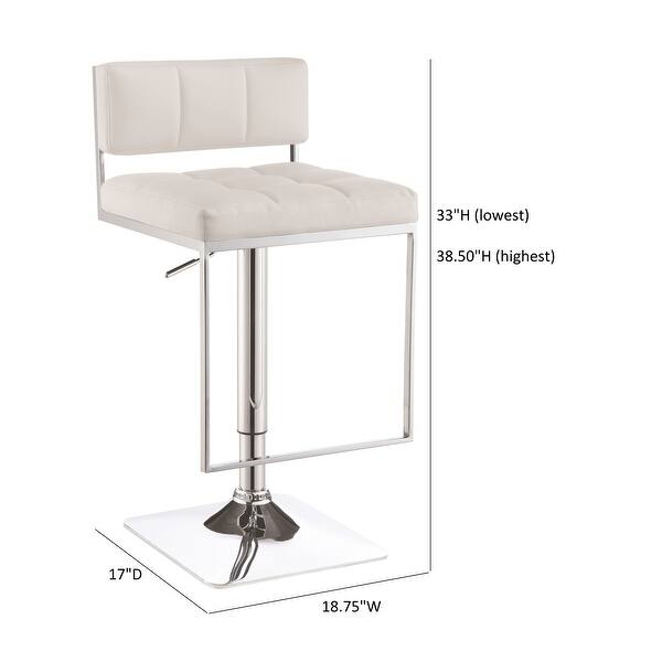 Coaster Furniture Alameda Adjustable Chrome Base Bar Stool On Sale