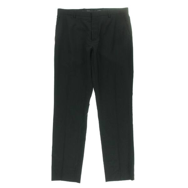 Shop Burberry London Mens Big Tall Dress Pants Virgin Wool Flat