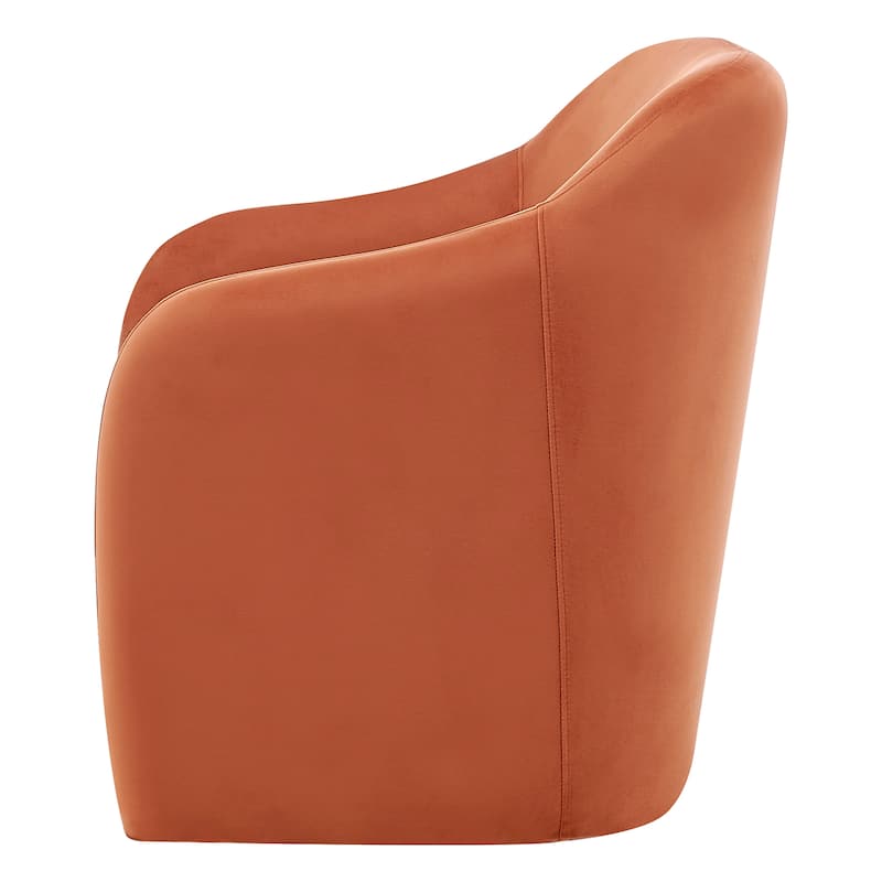 NPD Furniture Zella Velvet Fabric Accent Arm Chair