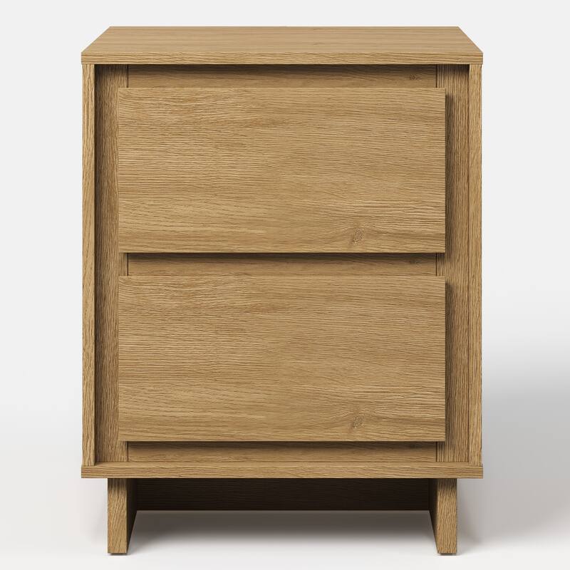 2-Drawer Dresser with Modern Design, Versatile Storage for Any Room - Natural