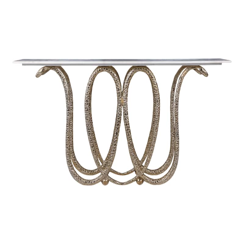 Aluminum Marble Picture Frame Neutral (Set of 2) - 9" Ivory/Brown - 50" x 13" x 29.5"