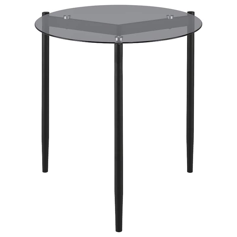 Rosalie Round Coffee And End Table Set Grey