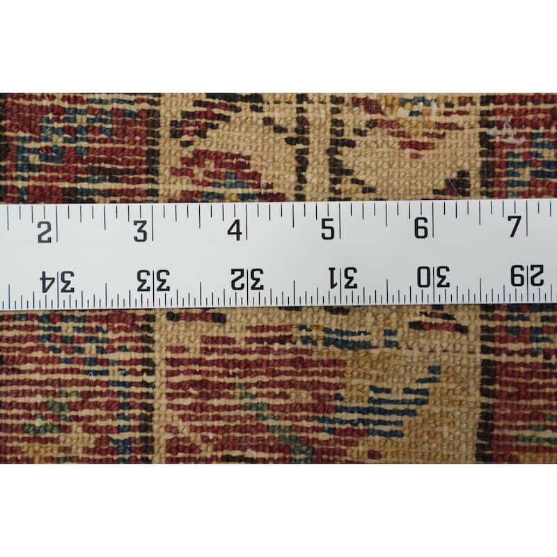 Hand Knotted Oriental 100% Wool Carpet Traditional Floral Brown Malayer Runner Rug - 12' 9'' X 3' 6''