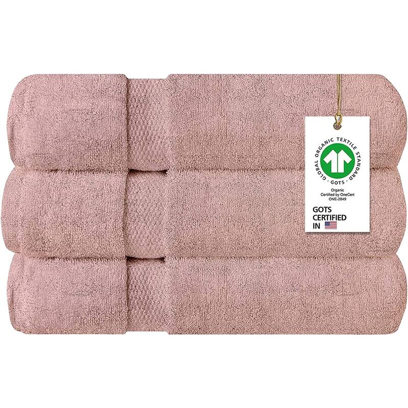 Delara Organic Cotton Feather Touch Quick Dry 650 GSM Bath Sheet, 36"X70"