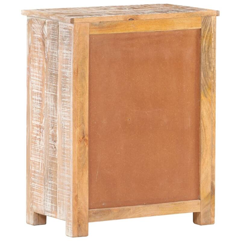 vidaXL Sideboard 24"x13.8"x29.9" Rough Acacia Wood