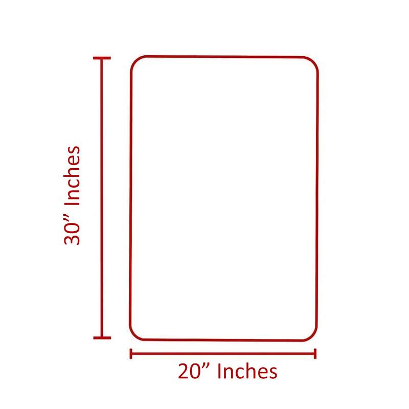 30"x20" - Orange Soft Cozy Plush Chenille Bath Mat Bathroom Rug