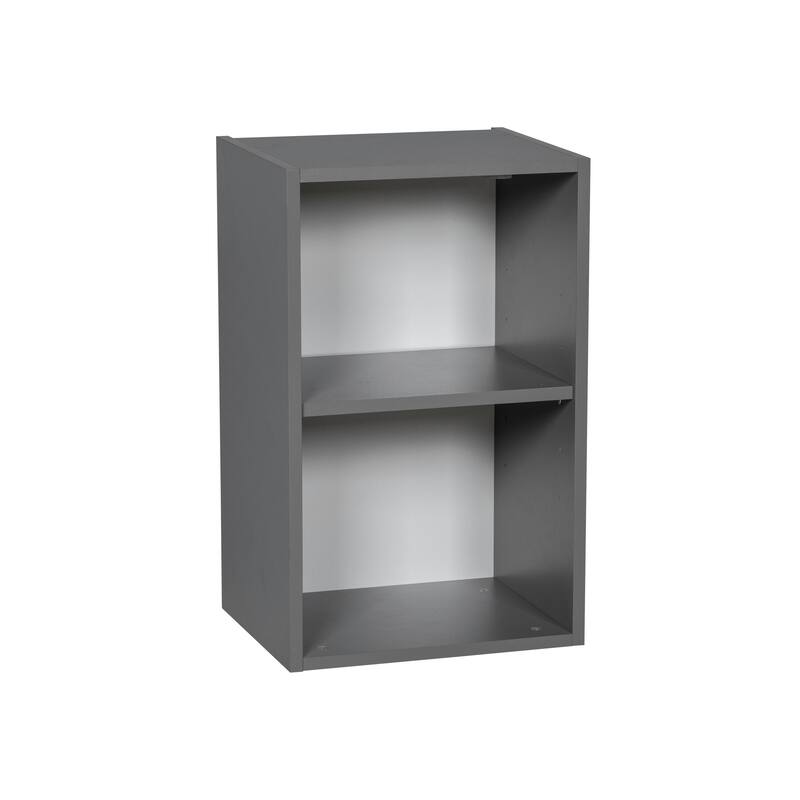 18" x 24" Wall Cabinet-Single Door-Grey - 18 x 24 x 12 - Clear