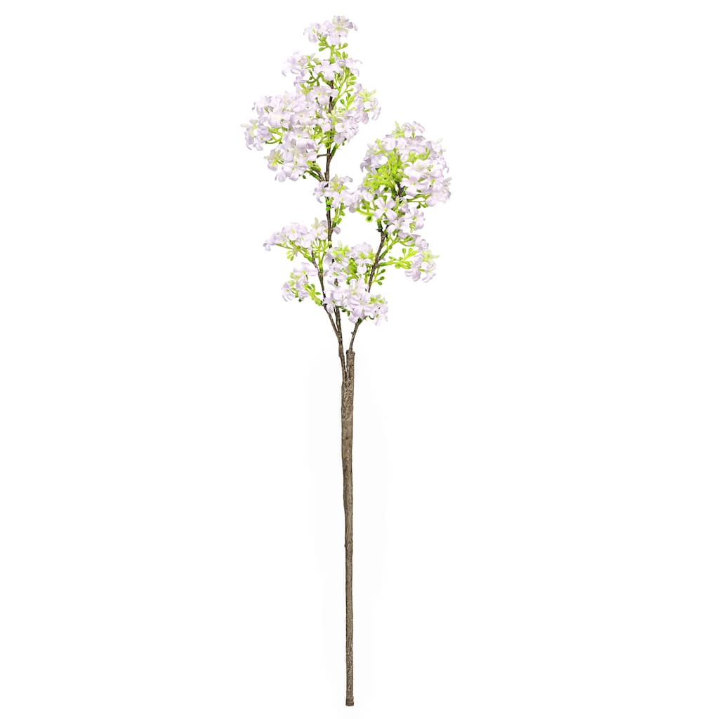 Set of 2 Light Lilac Artificial Lilac Flower Stem Spray 27in - 27" L x 6" W x 4" DP