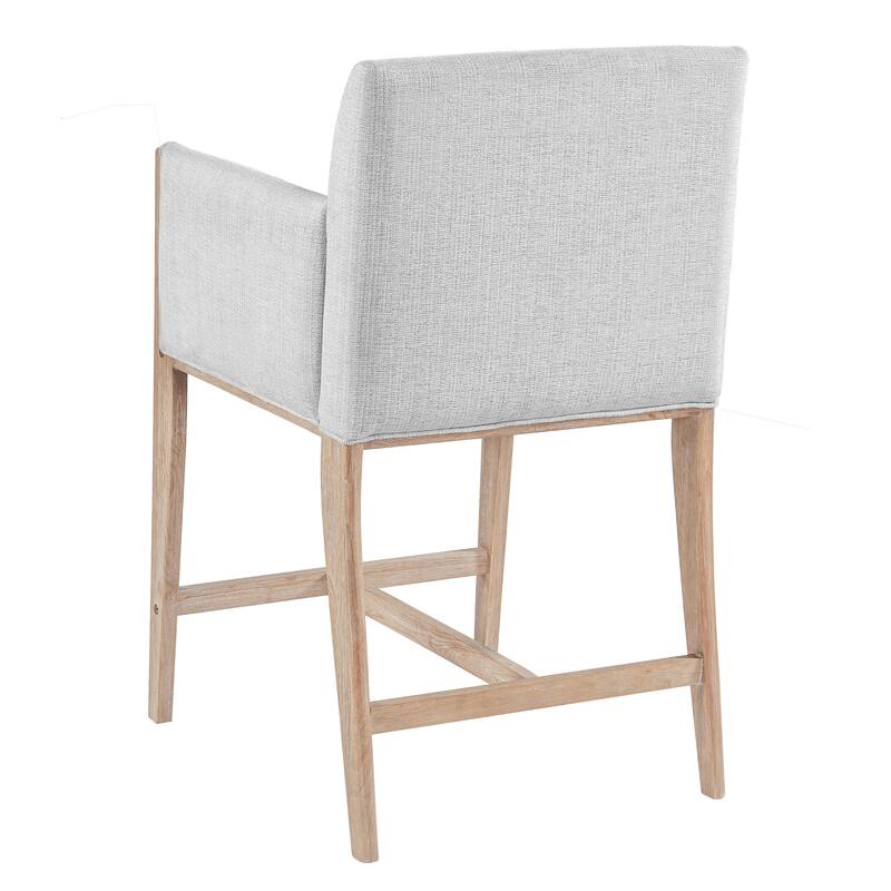 Christopher Knight Home - Modern Upholstered Counter Stools with Arms - Set of 2