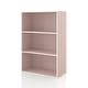 preview thumbnail 73 of 202, DH BASIC Modern Wood Customizable Stackable Storage Organizer - Cube Shelves, Drawer Cabinet, Bookcase with Doors by Denhour 3-Tier - Light Pink