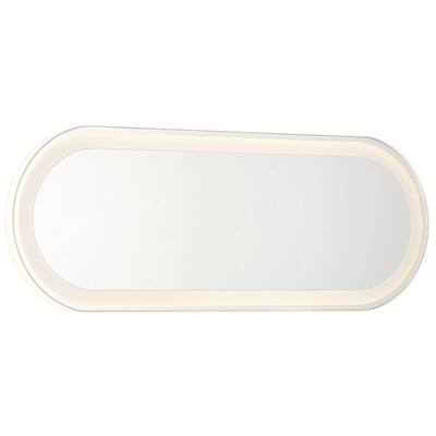 Minka Lavery 6119-0 18" W x 6-3/4" H Contemporary Oval Metal Framed