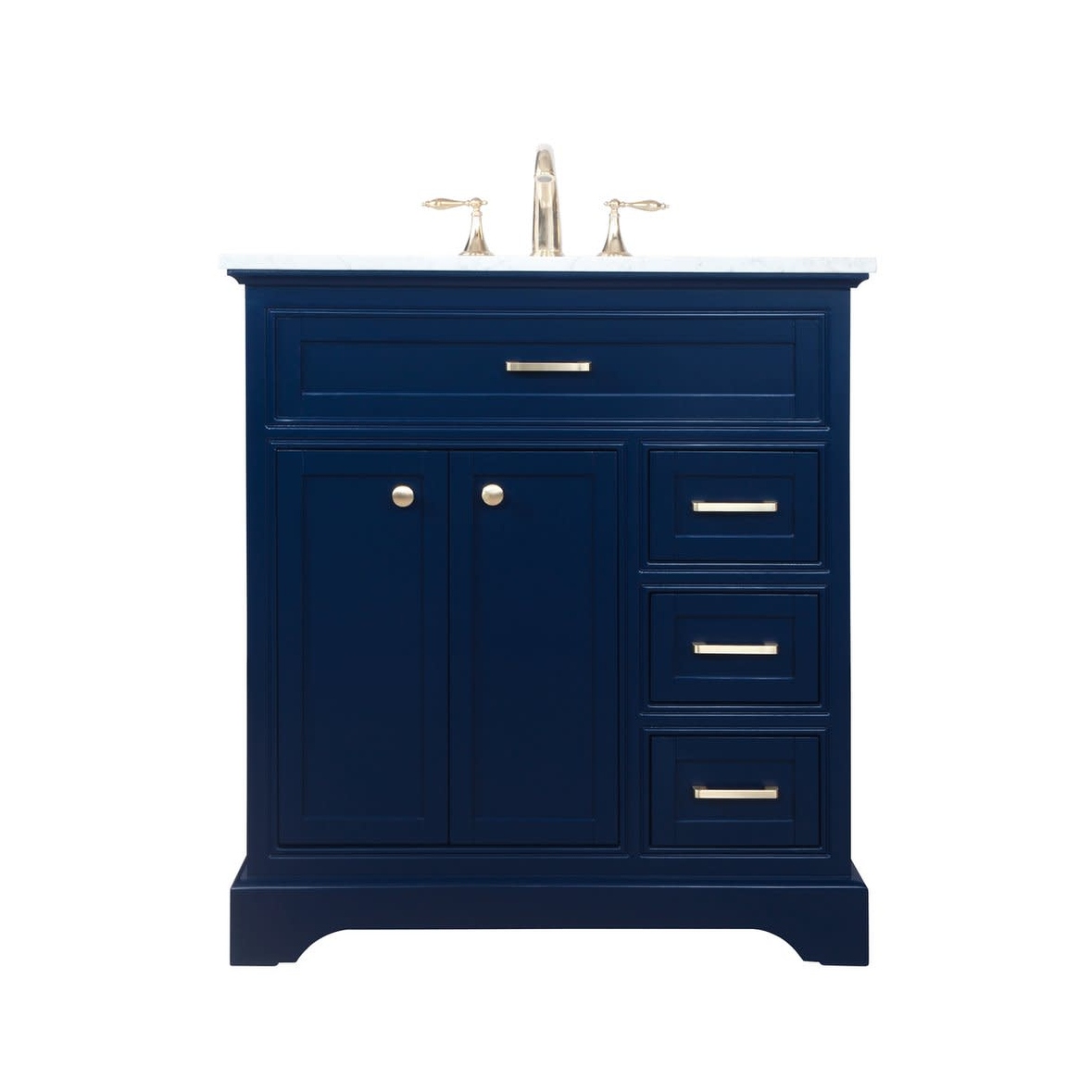 Elegant lighting single outlet bathroom vanity set
