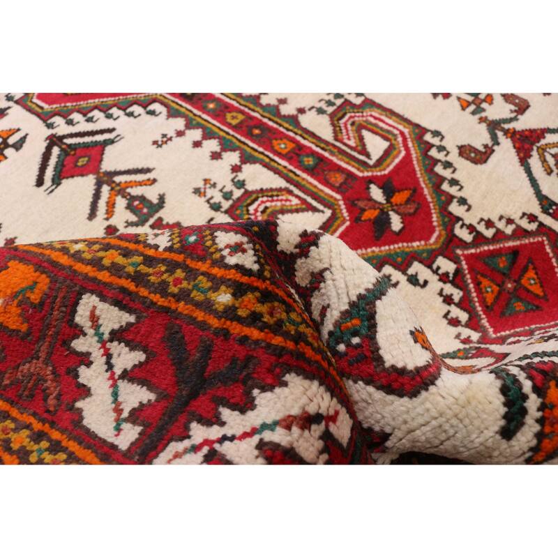 ECARPETGALLERY Hand-knotted Melis Cream Wool Rug - 3'4 x 6'0