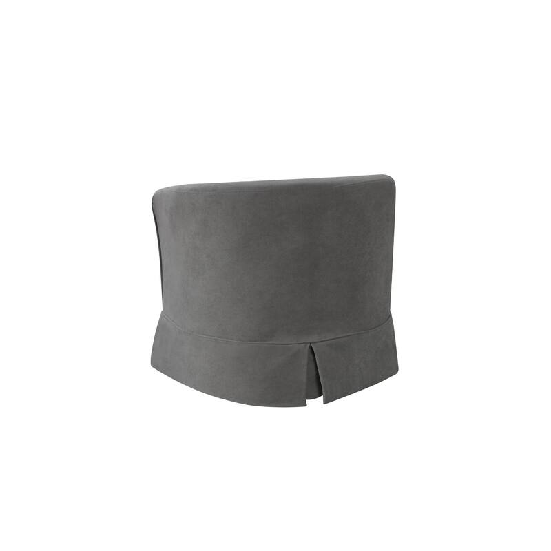 Woven Upholstered Swivel Barrel Chair
