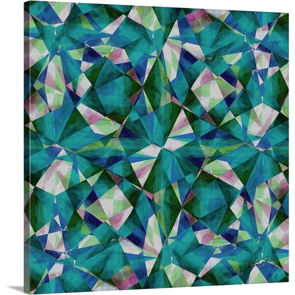 "Clouded Crystals Square" Canvas Wall Art