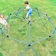 preview thumbnail 1 of 28, 12 ft Kids Climbing Dome Durable Jungle Gym Play Center with Monkey Bars for Outdoor Fun - 144” L x 144” W x 72” H Blue