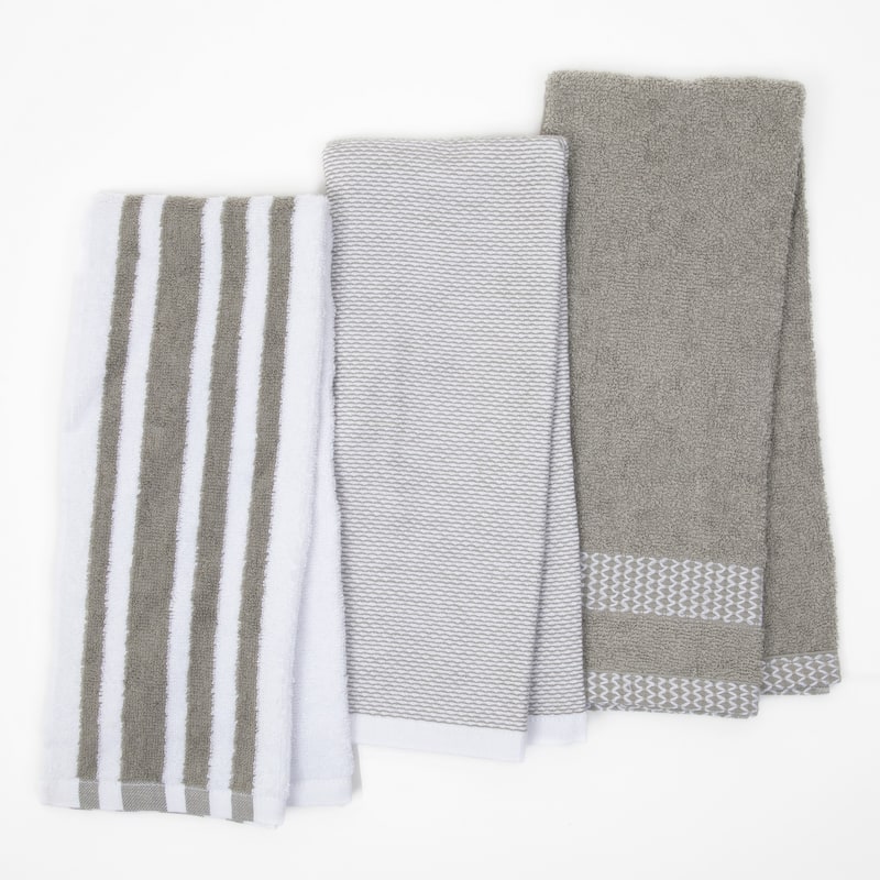 The Sloppy Chef Yarn Dyed 6-Piece Kitchen Towels - 16x26