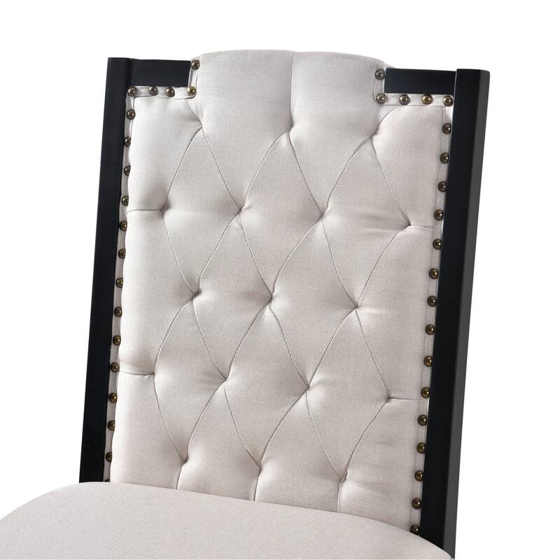 6-Piece Dining Set, 60" Rectangular Table and 4 Chairs and 1 Bench