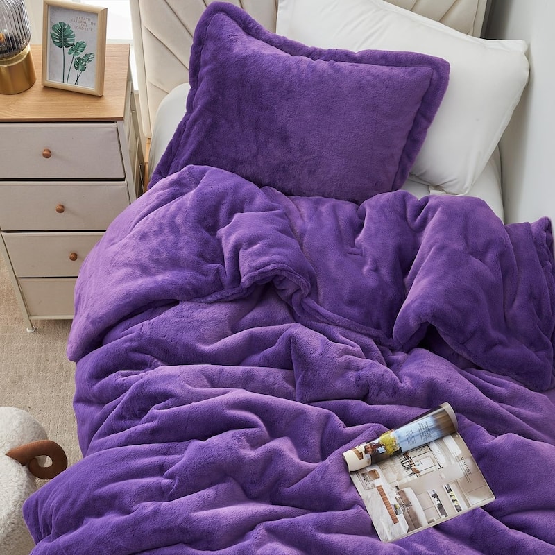 Love Thick® - Chunky Bunny Coma Inducer Oversized Comforter Set - Wild Purple