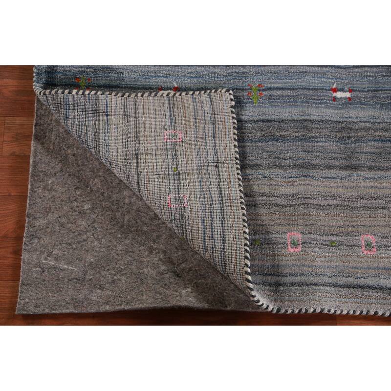 Hand Knotted Oriental 100% Wool Carpet Tribal Tribal Multi-Colored Gabbeh Area Rug - 4' 10'' X 3' 0''