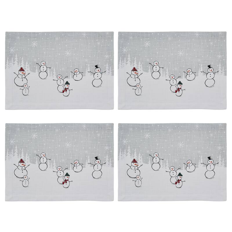 Split P Snow Family Placemat Set of 4 - 13" x 19"