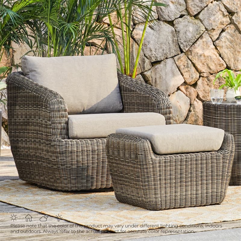 Patio Wicker Furniture Set Outdoor Rattan Bistro Set