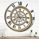preview thumbnail 9 of 8, Designart 'Time Spiral in Antique Style' Oversized Contemporary Wall CLock