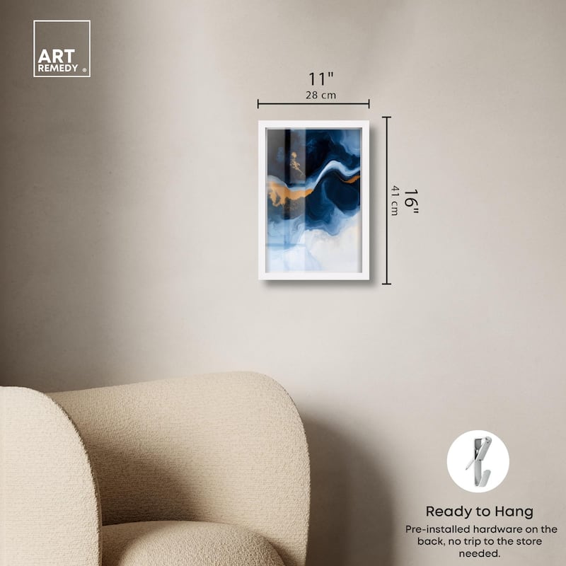 Blue Deep I Shadowbox by Art Remedy