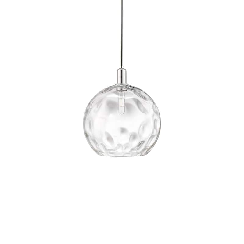 Innovations Lighting 716-1S-16-13 Athens Water Glass Pendant Athens - Polished Nickel / Clear Water Glass
