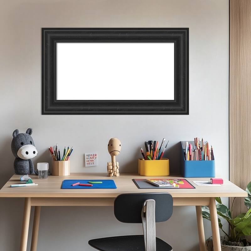 Amanti Art Shipwreck Black Framed Dry Erase Magnetic Board