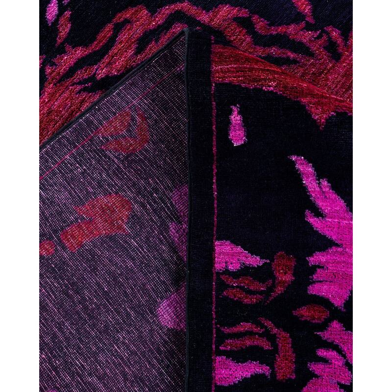 Contemporary Overdyed Wool Hand Knotted Area Rug - 9' 10" x 13' 6"