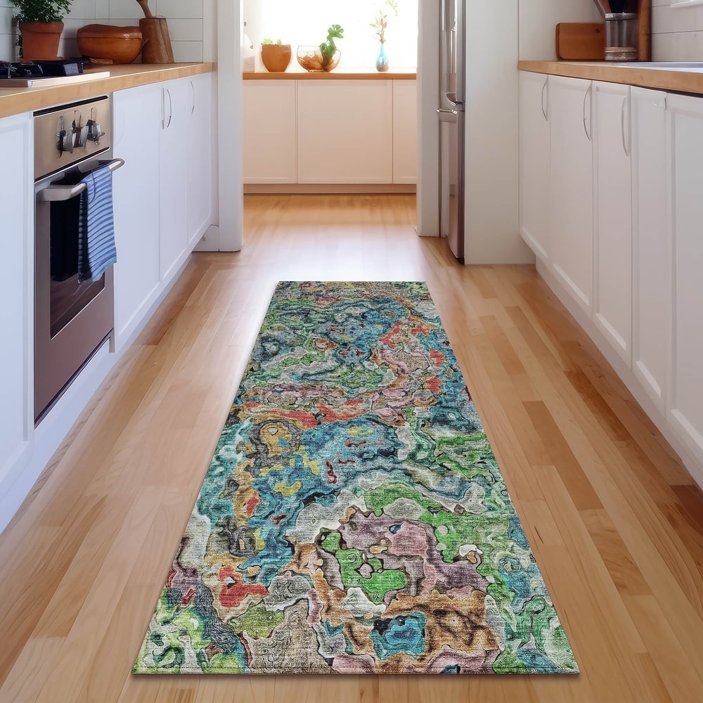 Premium Washable Super Soft Abstract Kazi Mayfield Rug