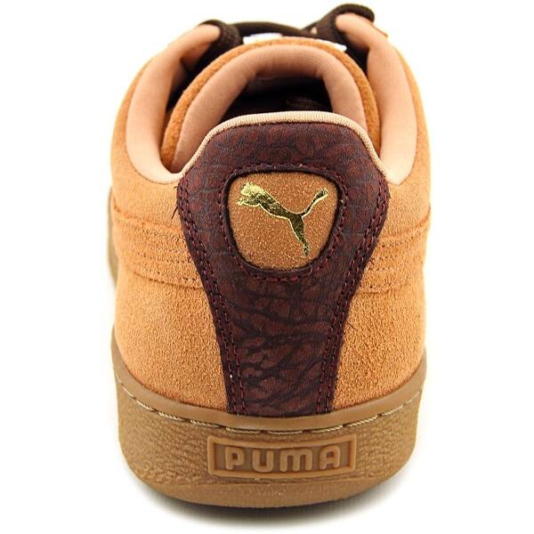 Shop Puma Suede Classic Casual Emboss Men Sandstorm Oxblood Gum