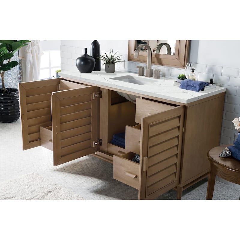 James Martin Vanities 620-V60S-FENC Portland 60" Free Standing Single