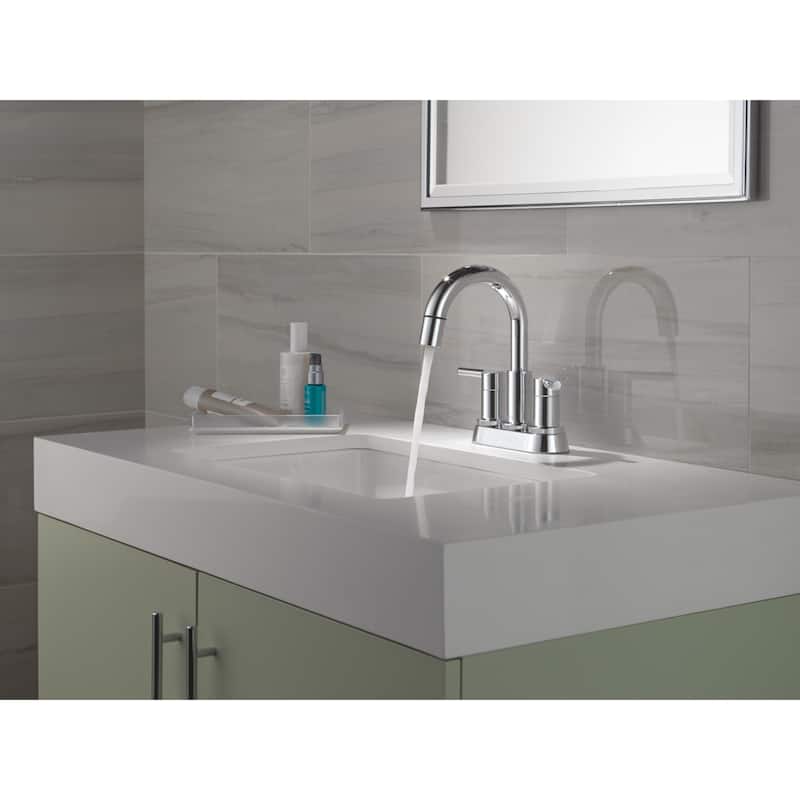 Delta 25749LF-PD Nicoli 1.2 GPM Centerset Bathroom Faucet with Pull
