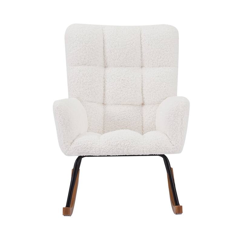 Lounge Chair Rocking Chair with High Backrest