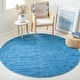 preview thumbnail 137 of 174, SAFAVIEH Vision Tanasa Modern Ombre Tonal Rug 6'7" Round - Blue