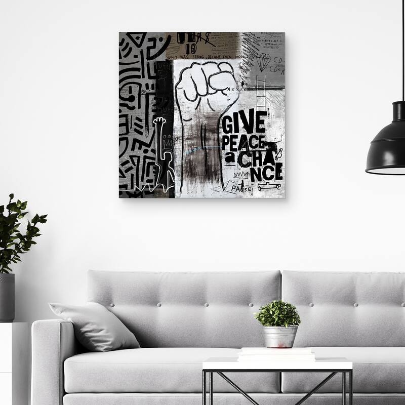 Give Peace a Chance by Nikki Chu Canvas Art Print