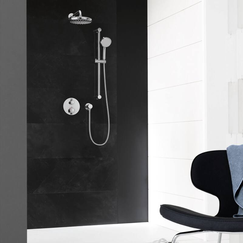 Grohe Grohtherm Thermostatic Shower System with Shower Head, Hand