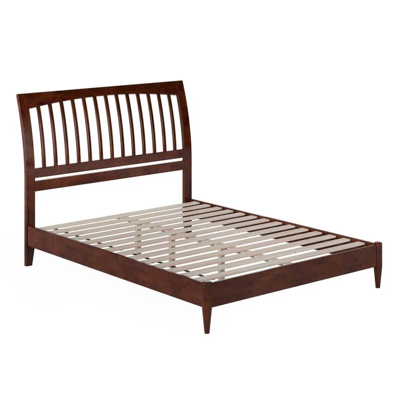 Orleans Solid Wood Low Profile Sleigh Platform Bed