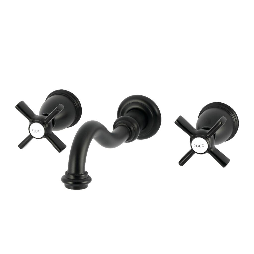 Kingston Brass Millennium Double-Handle Wall Mount Bathroom Faucet