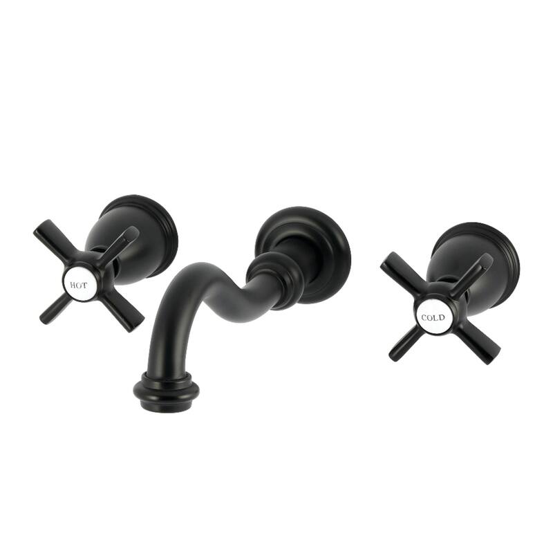 Kingston Brass Millennium Double-Handle Wall Mount Bathroom Faucet
